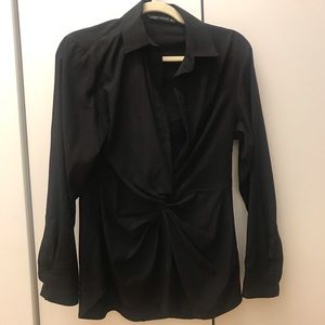 zara black styled t-shirt